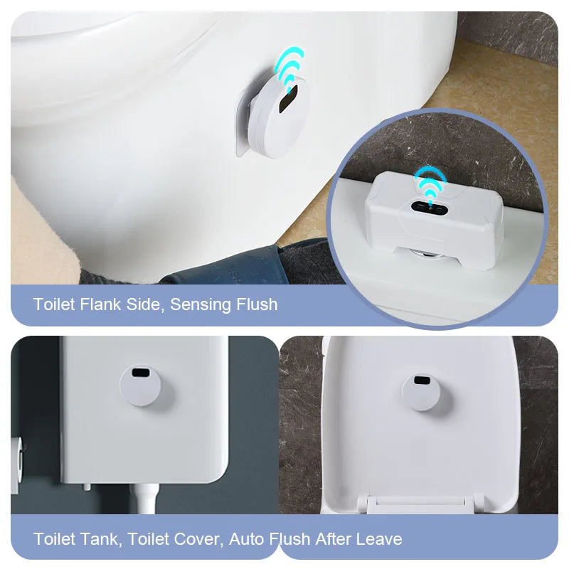 automatic toilet flush with presence sensor