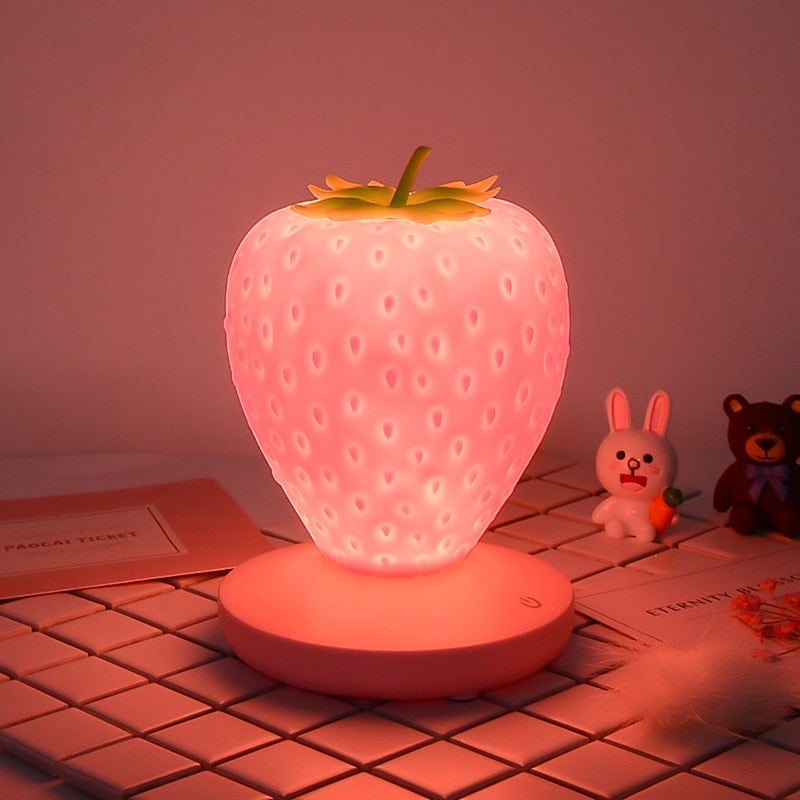 Strawberry shaped lamp