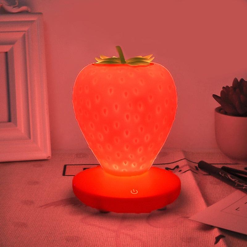 Strawberry shaped lamp